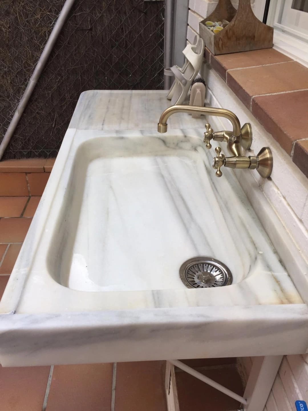 Baño de mármol instalado en Sabadell — 1